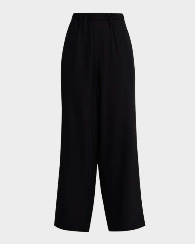 Salome Crepe Wide-Leg Pants